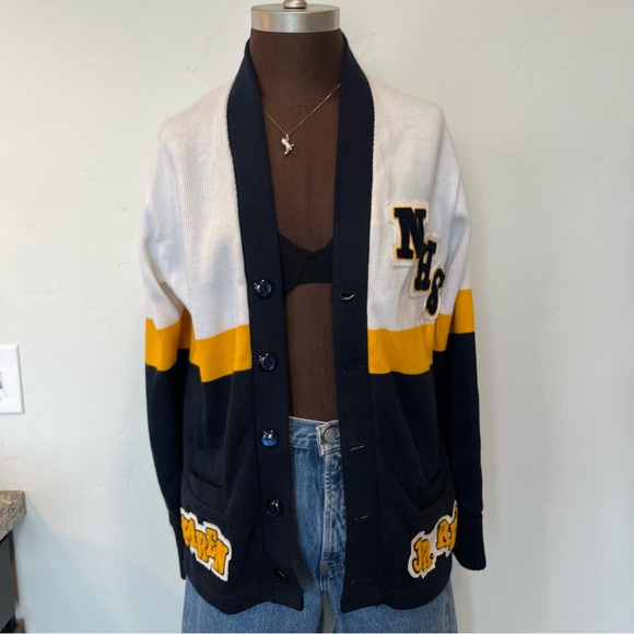 Vintage Varsity cardigan made in USA - Picture 2 of 6